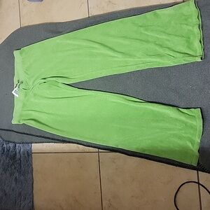 NWT Juicy Couture Green Terry Cloth JPants. Size Medium